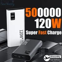 500000mAh 120W High Capacity Power Bank Super Fast Charging Power Bank Portable Battery Charger For iPhone Samsung Huawei 2025 1