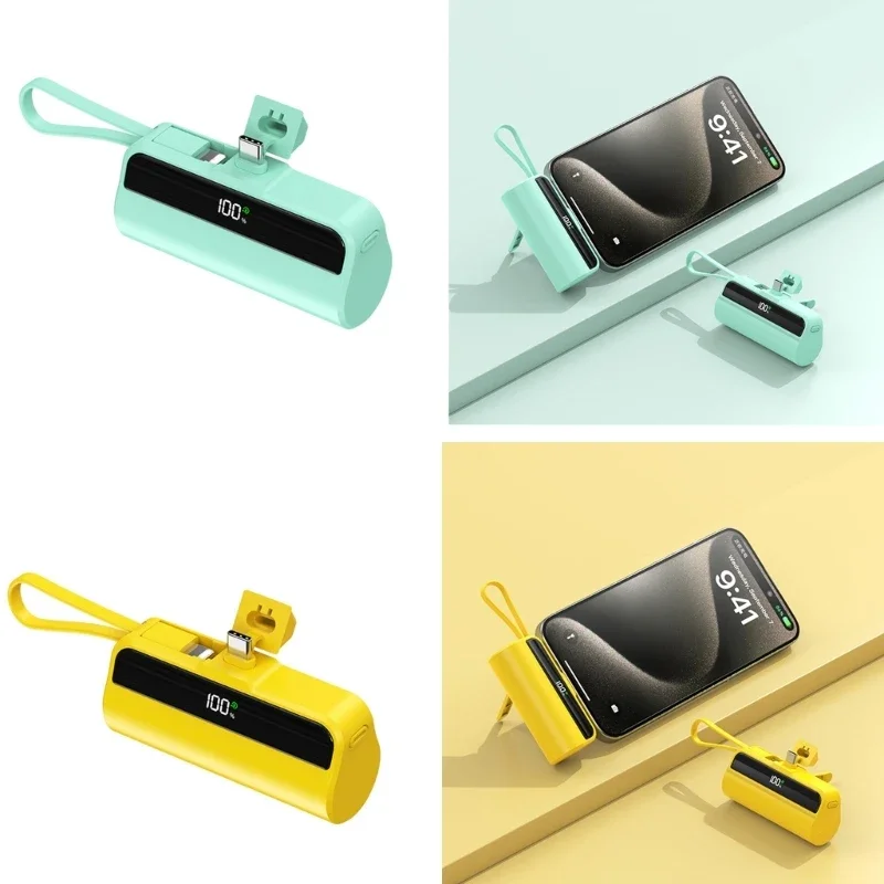 Portable TypeC Case Quick 22.5W Charging Shell 1 Slot 18650 Battery Case(Not Include Battery)