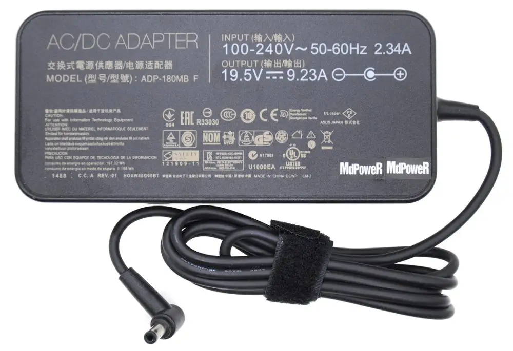 Original 19.5v 9.23a 180w 5.5*2.5 mm Portátil ac Adaptador Carregador de Energia para Asus N551z Fx60v Gfx72 G750jw G752 Zx60v Adp180mb f - Imagem 4