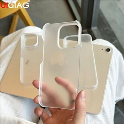Ultra Slim Transparent Half - Pack Matte Back Cover, Bezel - Less Shell - iPhone 15 Plus