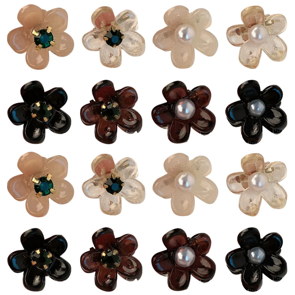 

16pcs Small Hair Clips Kids Hair Jaw Clips Flower Hair Accessories Hair Claw Clips