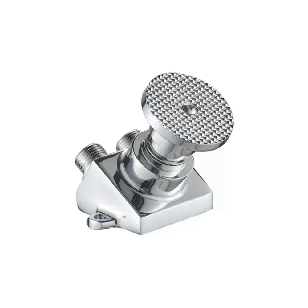 Single Cold Foot Pedal Valve Brass Construction Floor Mounted Bathroom Faucet Water Saving Slant Type Tap Pedal Sink Tap