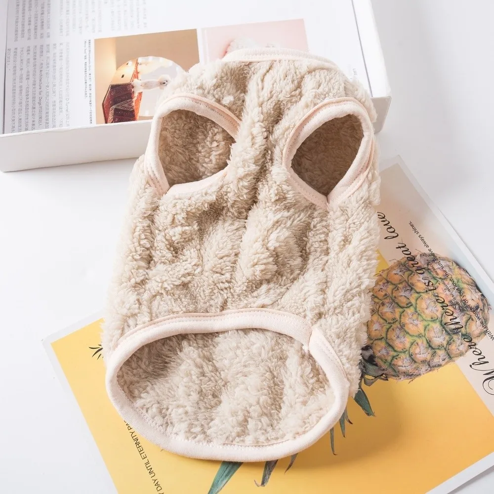 Fleece Cat Vest Warm Winter Pet Costume