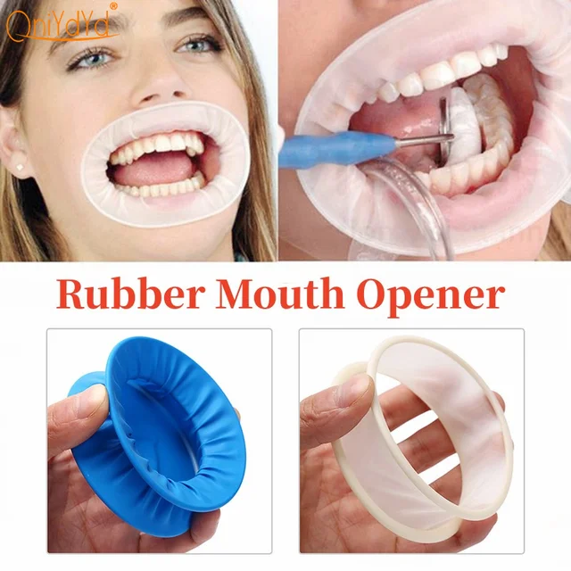 Dental Mouth Opener Disposable Rubber Oral Cheek Expanders Retractor Rubber Dam For Dental Tools