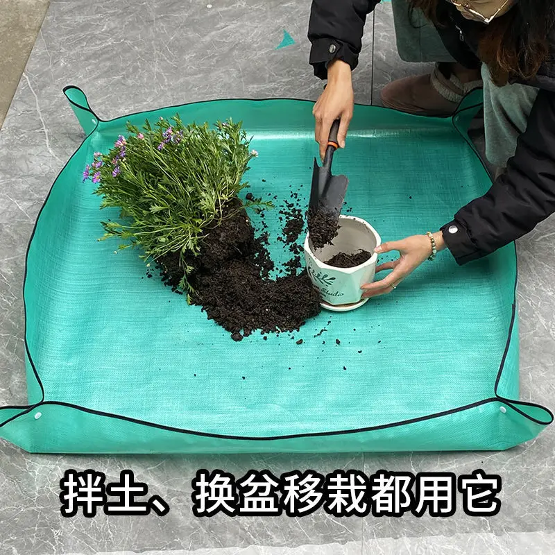 

30-100CM Planting Mat, Garden Flower Pot Plant Repotting Mat, Reusable Gardening Transplanting Mat Succulent Plant Accessory Pad