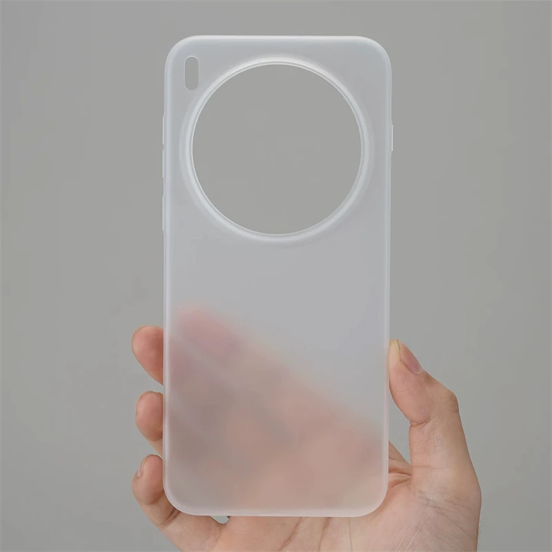 Matte Transparent Lightweight Silicone Hard Back Cover Case - Sleek and Minimalistic Design