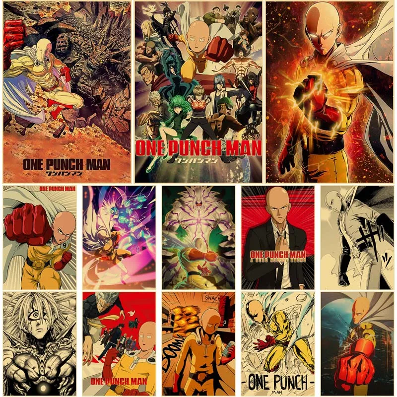 Saitama One Punch Man Hero Manga Anime Poster Canvas Art Prints Wallpaper,8  x 10 Inches,No Frame,8PCS - AliExpress
