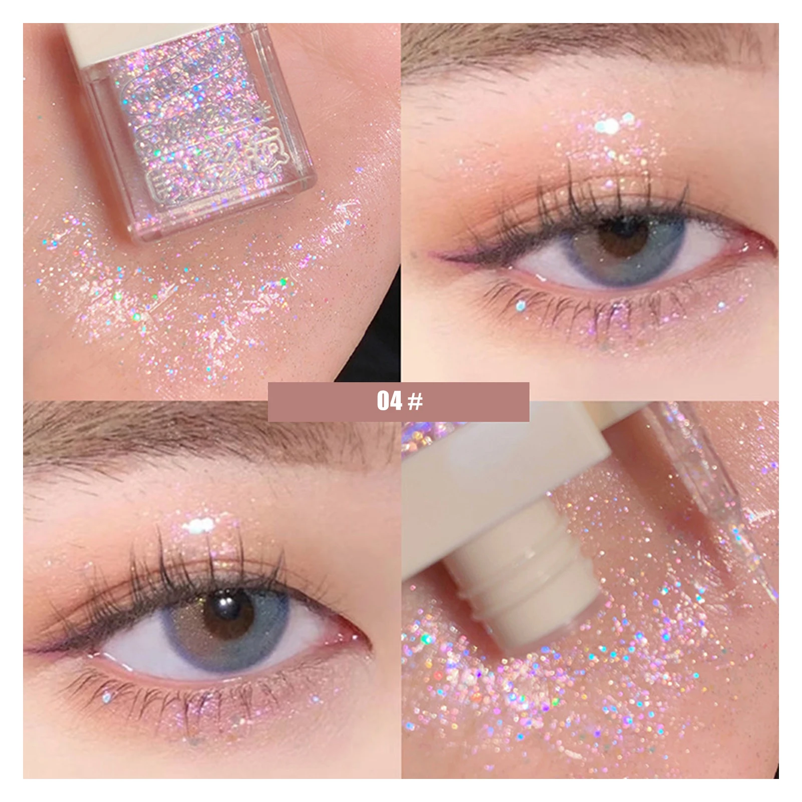 

Жидкий блеск Тени для век мерцающий Смоки глаз выглядит Водонепроницаемый Тени для век для смелых глаз