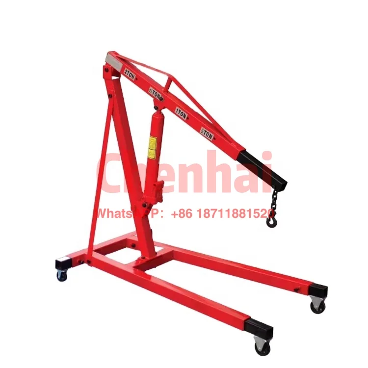 

Portable Design 3 Ton 2 ton 1 ton Hydraulic Foldable Shop Crane Engine Lifter Cranes With Easy Operation