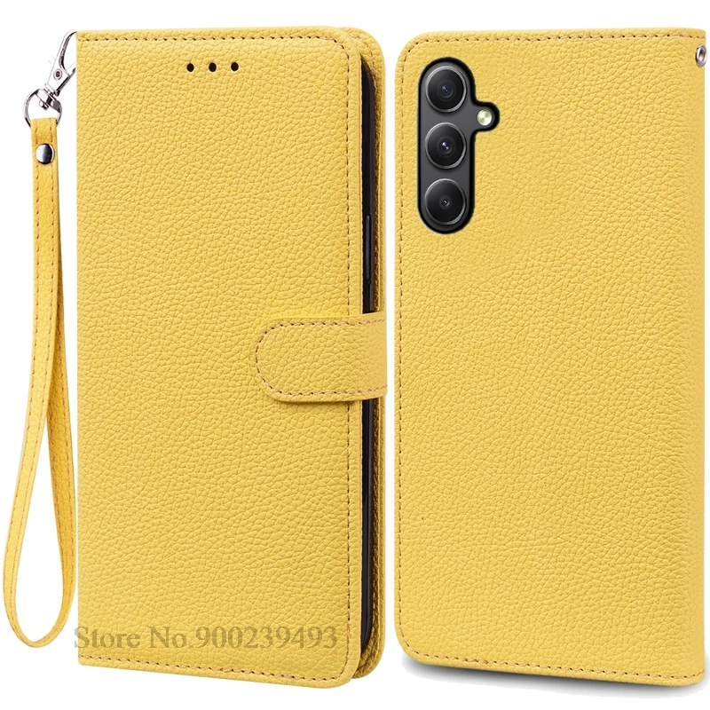 Elegant Leather Wallet Flip Case for Samsung Galaxy M35 5G