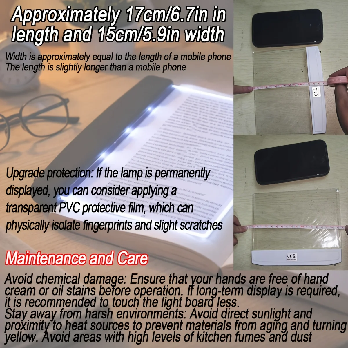 Compact LED Bookmark Light: Portable & Eye-Caring Reading Lamp