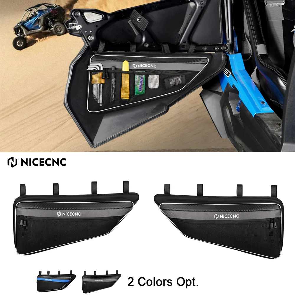 

NICECNC UTV Bags for RZR XP 1000 2014-2022 Oxford Water Resistant Side Door Panniers Tool Storage UTV Accessories for Polaris
