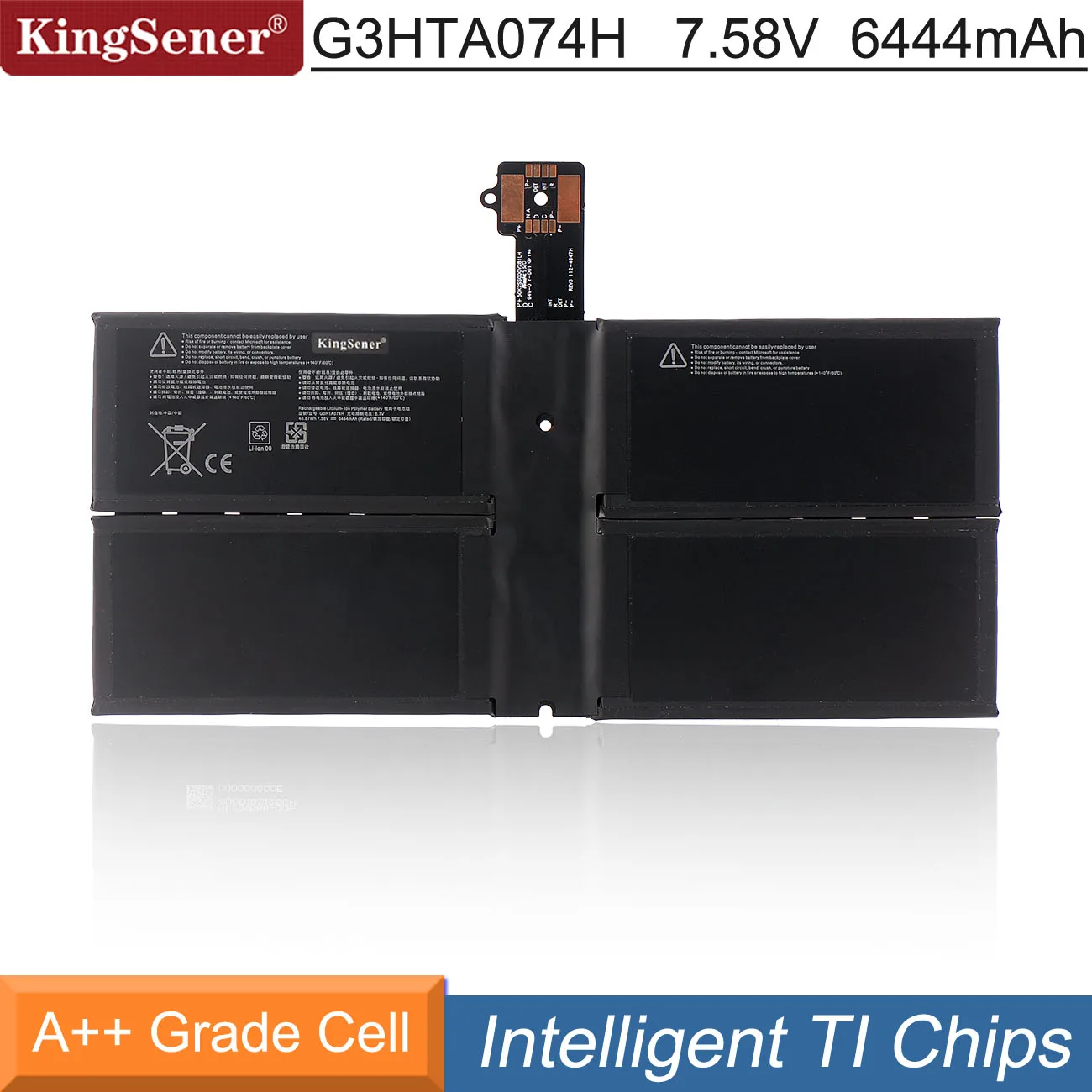 Kingsener Nova G3hta074h Bateria do Portátil para Microsoft Surface Pro Mais Mais 1960 Tablet pc Dynh03 G3hta073h 7.58v 6444mah