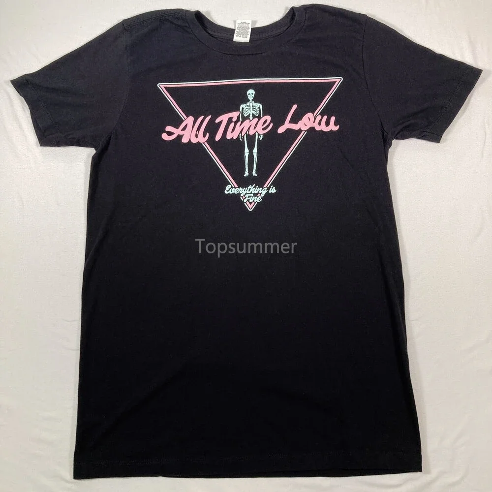 

All Time Low Everything Is Fine T Shirt Men'S Size Medium Black Short Sleeve