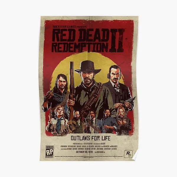 Poster-Red-Dead-Redemption-2-Poster-Painting-Decor-Picture-Funny-Wall ...