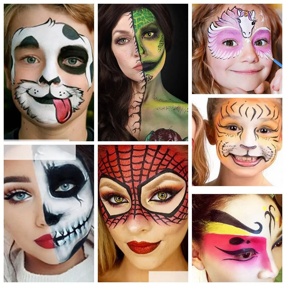 12 Color/set New Face Makeup Painting Pigment Eye Liner Oil Painting Art Face Painting Body Paint - 3