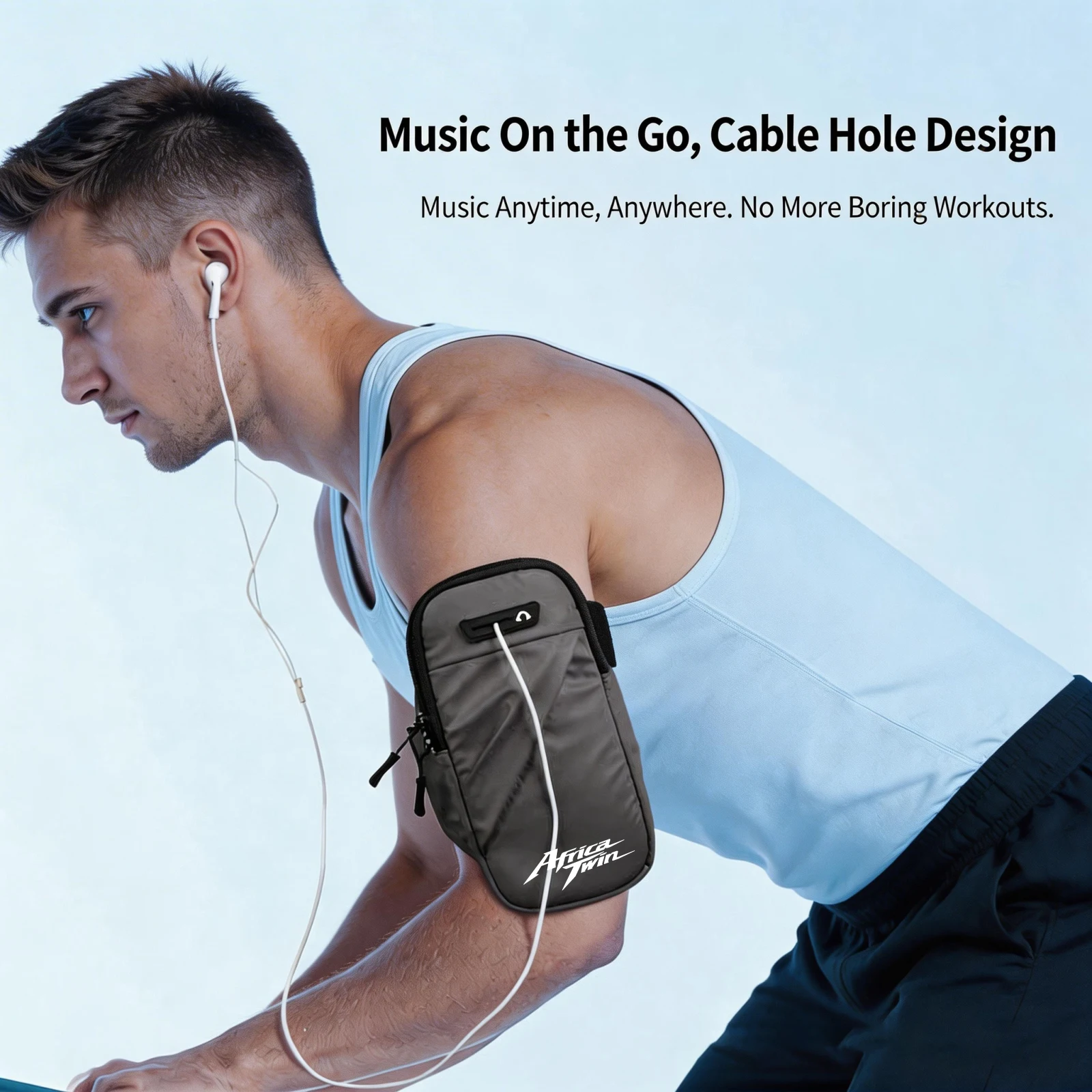 Breathable motorcycle arm bag side view