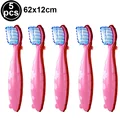 5X  Pink toothbrush