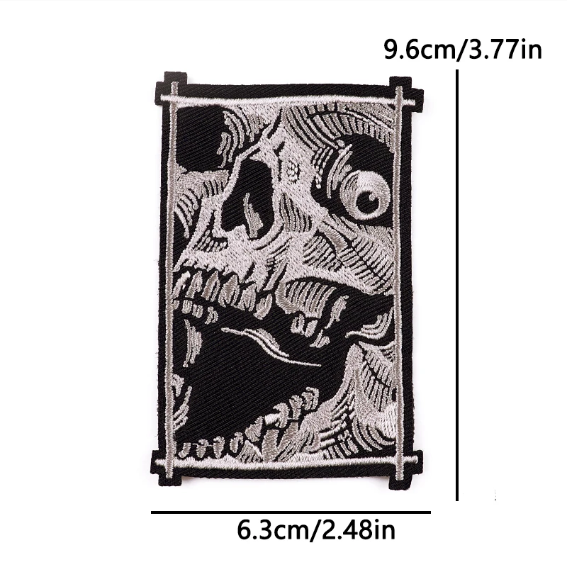 Wolf Strong Animal bestickte Aufnäher für Hut, Kleidung, Dekoration, zum Aufbügeln auf Jeans, persönliche Abzeichen, Aufkleber, Herz, Blut – Detail 39