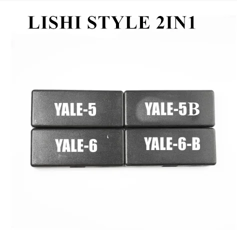 

LOCKSMITHOBD New Arrived Europe lock Set of 4 Yale 2-in-1 Cylinder Tools – 5 Pin, 6 Pin, Left and Right. (not Lishi) For Europe
