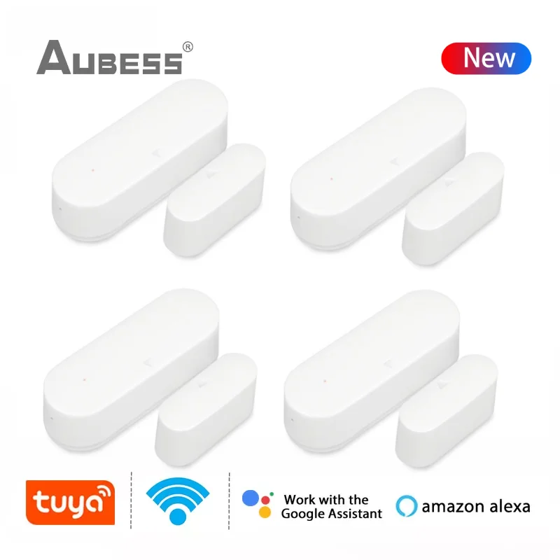 ring alarm wireless keypad Aubess Tuya Smart WiFi Door Window Sensor Smart Life APP Home Security Protection Detector For Alexa Google Home No Hub Required emergency lights for trucks