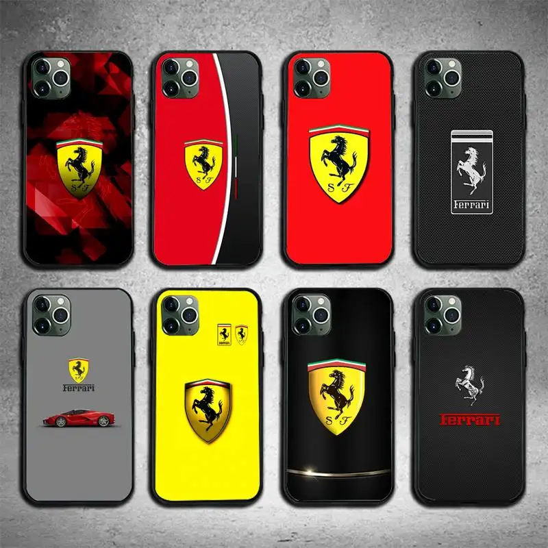 Luxury Sports Car Ferrari Phone Case For Iphone 7 8 Plus X Xr Xs 11 12