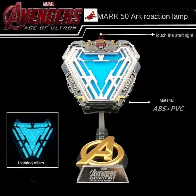Iron Man Mk50 Reactor 1:1 Indossabile Chest Light Marvel Avengers 4 Arc Reactor Tony Stark Heart Of Mark Figure Led Model Kids Gift
