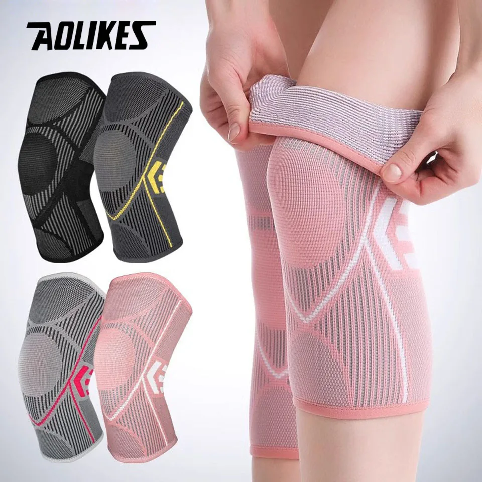 Knee Support 1PCS AOLIKES for Women Knee Compression Sleeves Joint Pain Relief Arthritis Injury Recovery