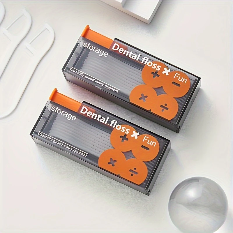 Dental Floss Dispenser Automatic Pop-Up Storage Box 10Pcs Oral Hygiene Care Portable