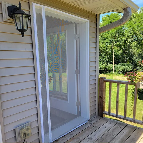 Magnetic Screen Door KEEP INSECTS OUT Mosquito Door Screen,Top-to-Bottom Seal Automatically,Keep