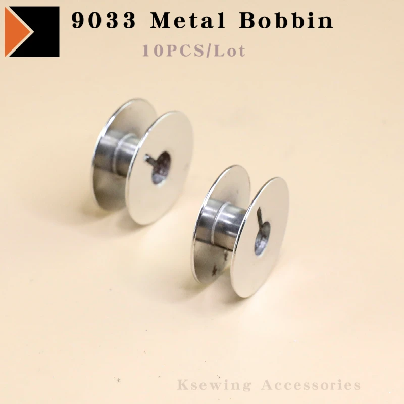 10 Pz 9033 Bobina Di Metallo Per Pfaff 138 438 463 Macchina Da Cucire Zsk Ricamo Ruota D'Oro 483 8810 Accessori 9920 91-009033
