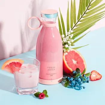 350ML 정통 Juicer 컵 휴대용 다기능 미니 쥬서 주스 기계 식품 밀크 쉐이크 측정 컵 디자인 동반