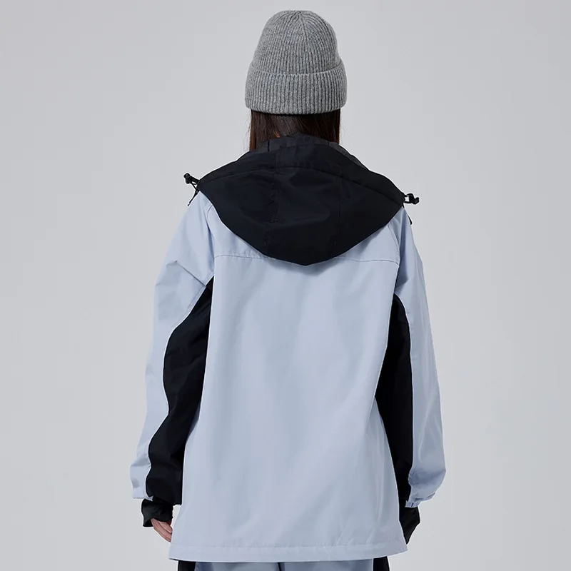 New Outdoor Ski Jackets Women's Loose Men's Windproof Waterproof Snowboarding Hooded Overcoats Winter Warm Skiing Snow Tops