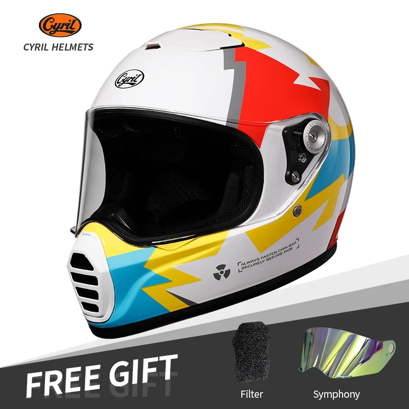 

Cyril Motocycle Equipment Helmets DOT Certified Safety Lightweight Breathable Moto Cascos Street Touring Adult Helmets Capacete