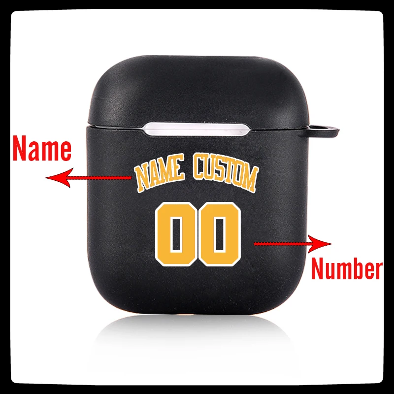 Basketball Number Name Custom for Apple Airpods Soft - Main Image