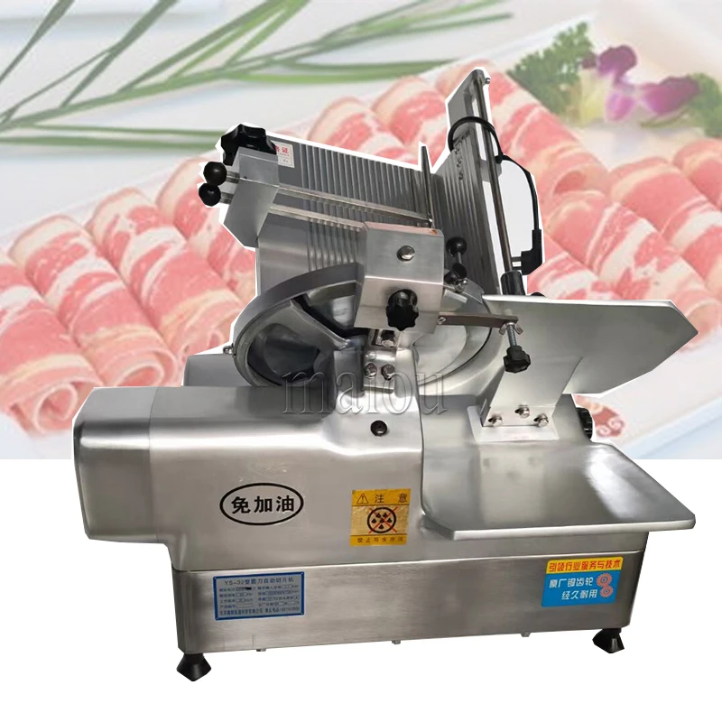 

Electric Slicer Meat Cutter Commercial Home Fully Automatic Lamb Roll Frozen Meat Meat Grinder Ham Bread Slicer 110V/220V