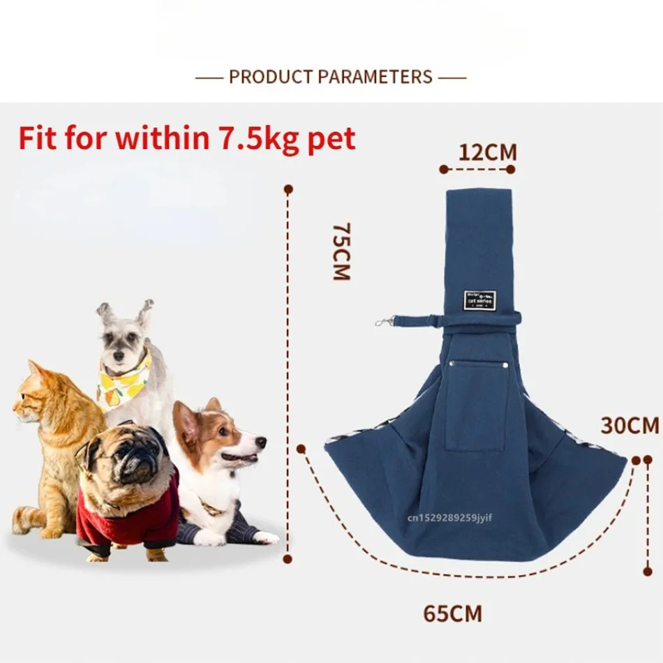 Pet Carrier Bag Pet Carrying Bag Pet Backpack Comfortable Pet Crossbody Shoulder Bag Outdoor Travel Portable Cat Puppy Sling Carrier Bag Dog Carrying Supplies