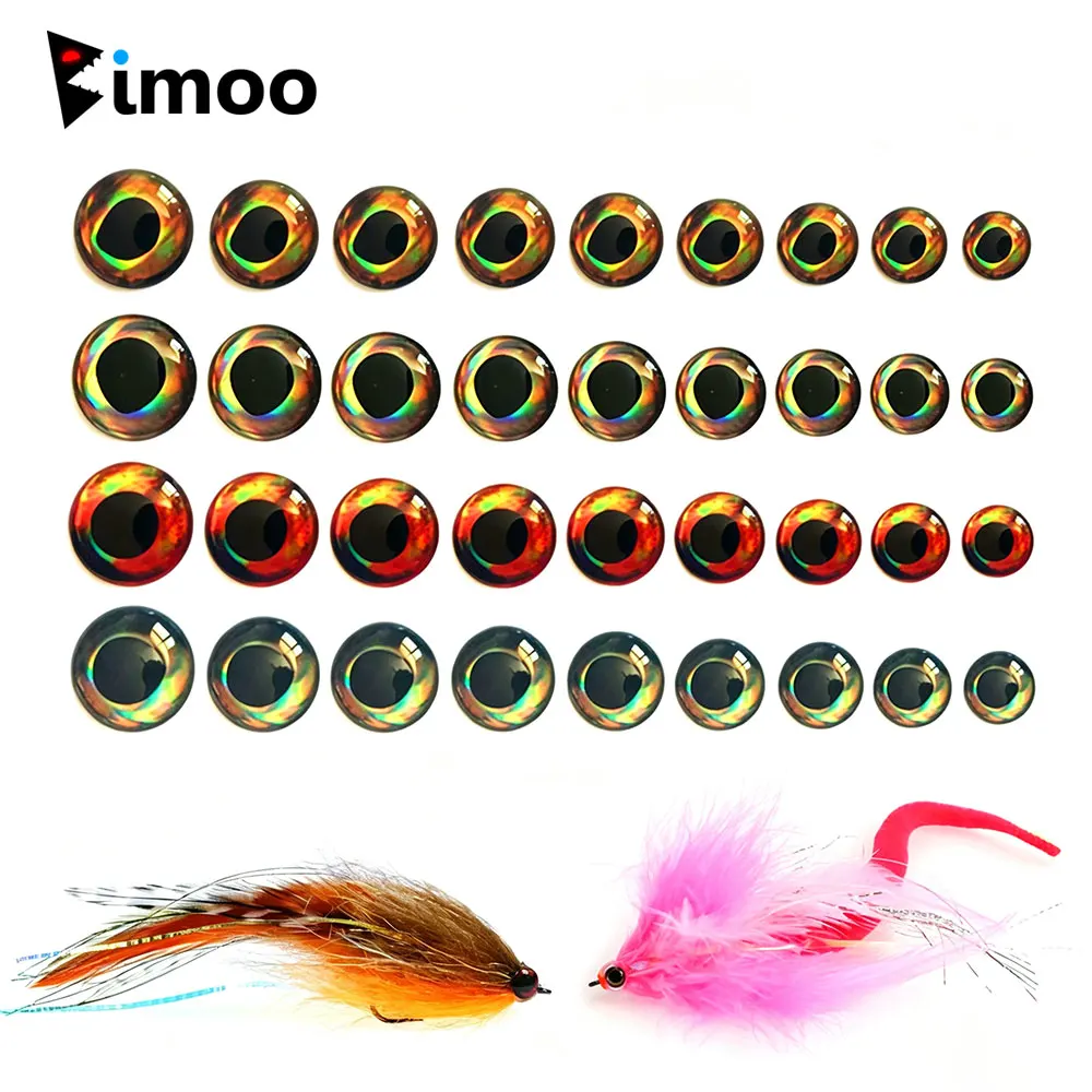 100 Stück holografische 3D-Fischaugen, Fliegenbindematerial für Köderfische, Streamer, Holz, Kunststoff, Köder, Popper, DIY-Augen, Salzwasser-Jig-Köder