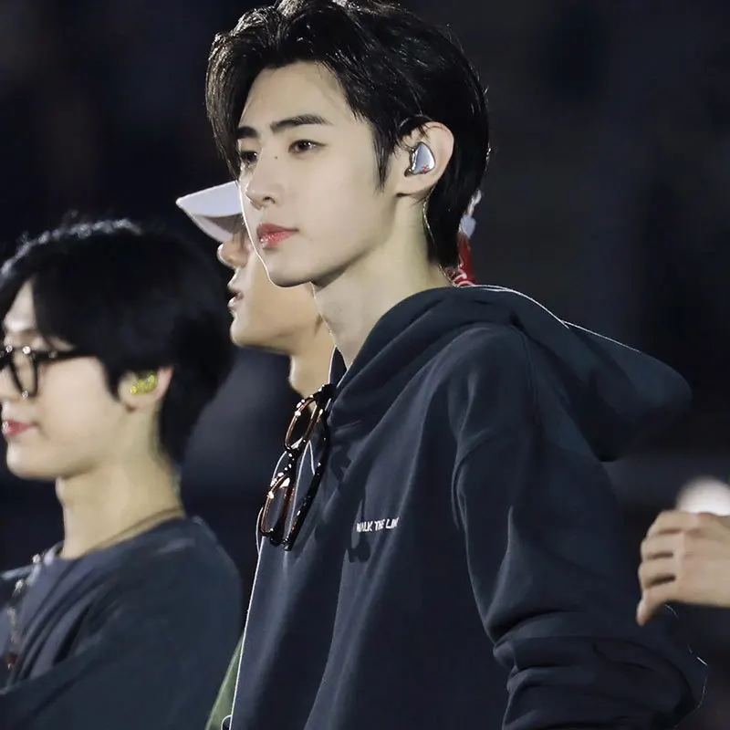 ENHYPEN 2024 World Tour Concert Walk the Line Hoodie K Sweatirt Outerwear Women's Faion Spring 2025 Triacetate Fiber