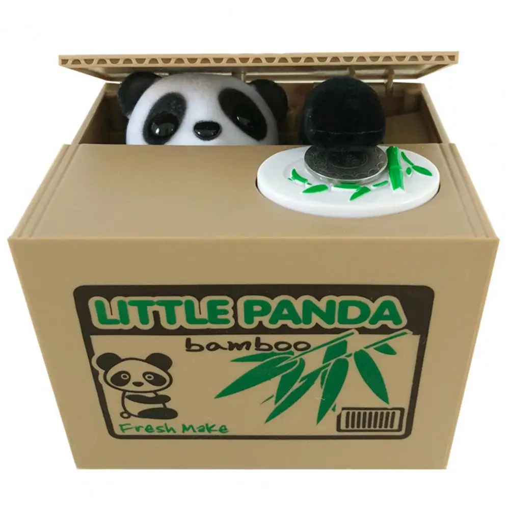 Children Coin Bank Automatic Coin Stealing Piggy Bank for Kids with English Speaking Cat Money Saving Box for Children for Us 5