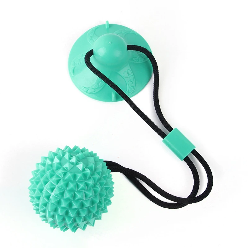 New 2022 Dog Toys Bite-resistant Teething Pet Puppies Biting Themselves Playing Sucker Tug-of-war Pull Ball Accessories |