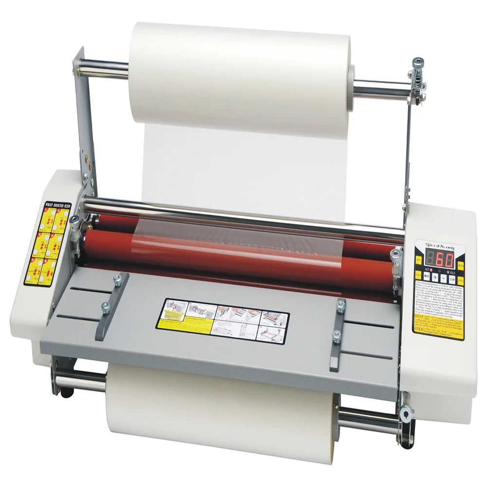 

A3 Hot Cold roll laminating machine Four Rollers Laminator laminator High-end speed regulation thermal laminator 110V/220v 9350T