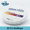 4D-Multilayer 4D Pro multilayer zirconia disc disk block CAD CAM Dental laboratory super translucent 98mm 1