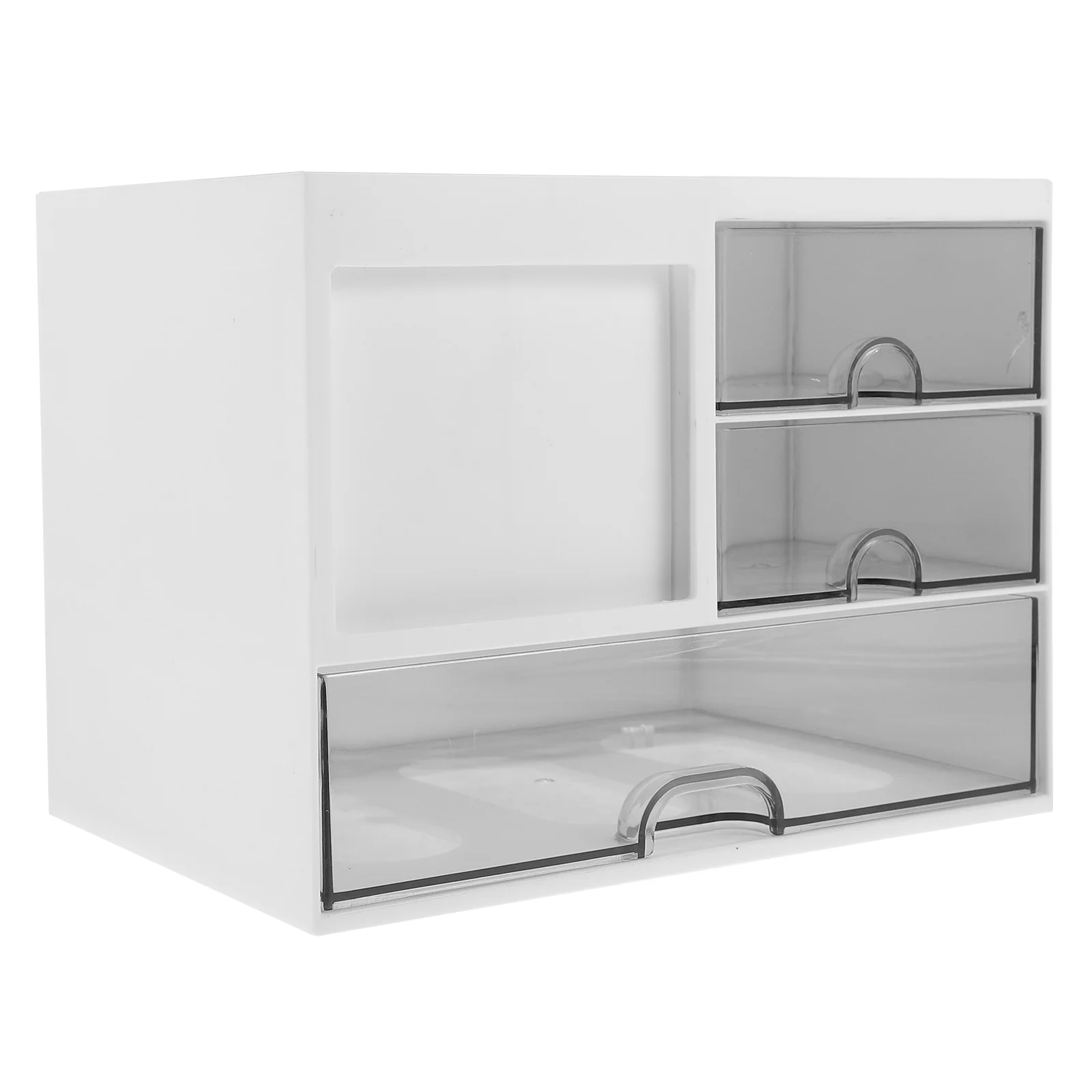 

Desktop Storage Box Makeup Organizer Drawers Superimposed File The Hips