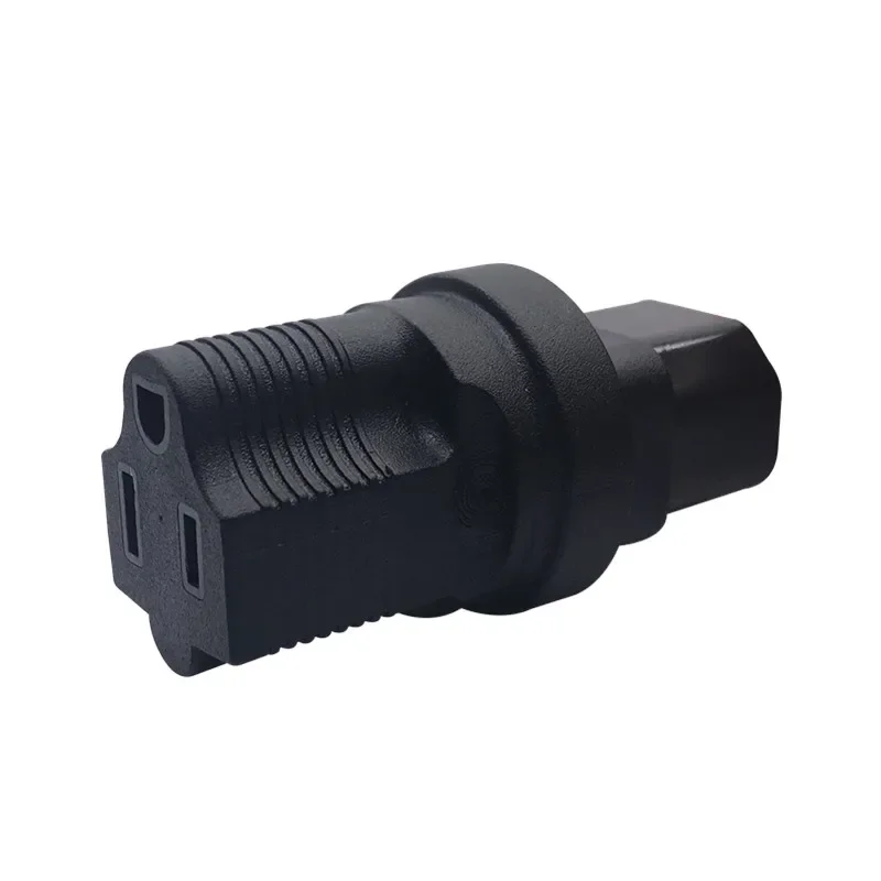 USA NEMA 5-15R to IEC 60320-C14 Travel Power Adapter American 3 Prong Receptacle To C14 Power Converter Connector Industrial Gra