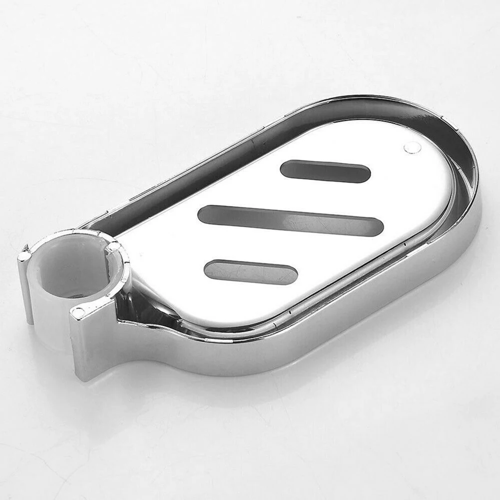 25mm Plastic Shower Rail Soap Dish Box Soap Holder Soap Pallet Shower Rod Slide Bar ABS Chrome For Sliding Bar Bathroom Tray