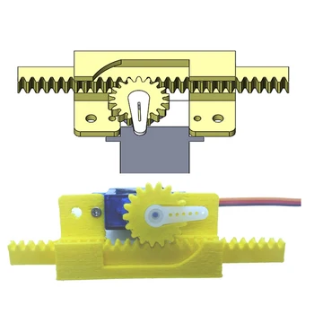 Servo lineare Braccio robotico Kit educativo Invenzione Protezione braccio 9g Esperimenti scientifici e didattici Innovadora