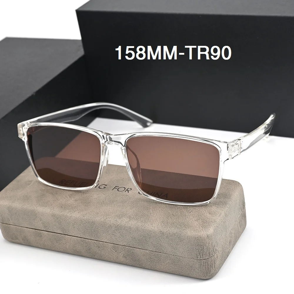 

Evove 158mm Oversized Sunglasses Male Women TR90 Sun Glasses for Men Ultralight Resin Black Brown Lens Big Wide Eyewear Shades