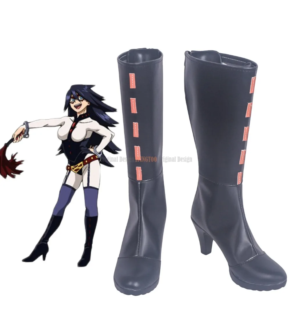 

Midnight Nemuri Kayama Cosplay Boots Boku no Hero Academia Shoes My Hero Academia Black Boots Custom Made