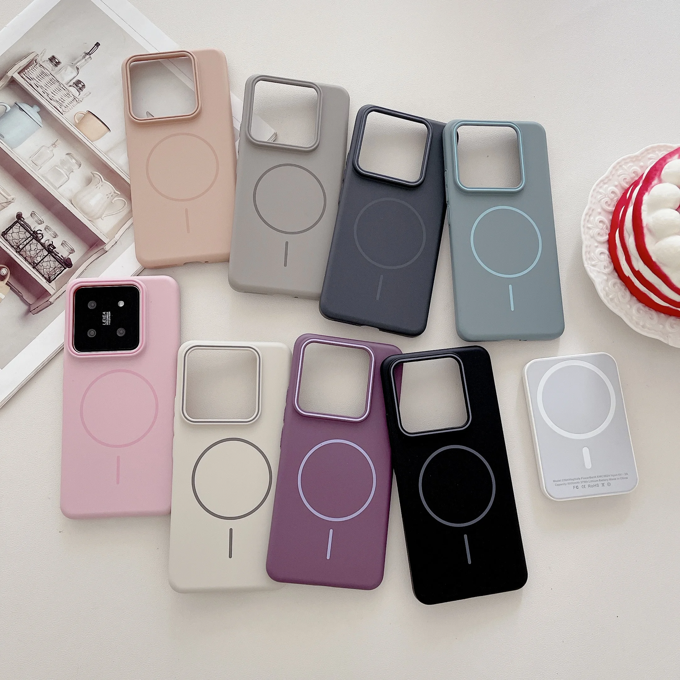 Luxury Matte Hard PC Magnetic Case - Ultra-thin Shockproof Wireless Charging Cover